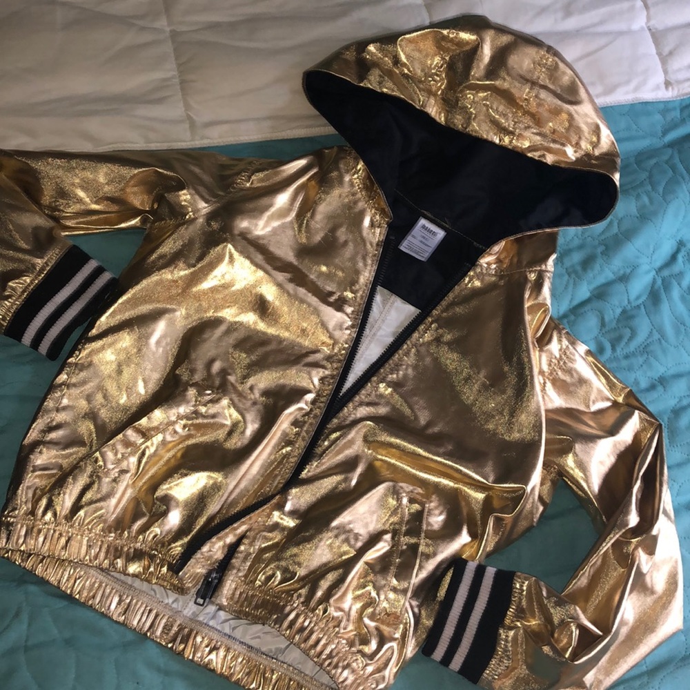 Balera unisex Metallic Bomber Gold dance jacket SC